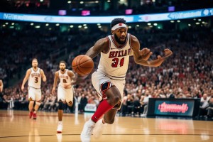 [NBA]巴特勒强突篮下 顶着戈贝尔打进2+1
